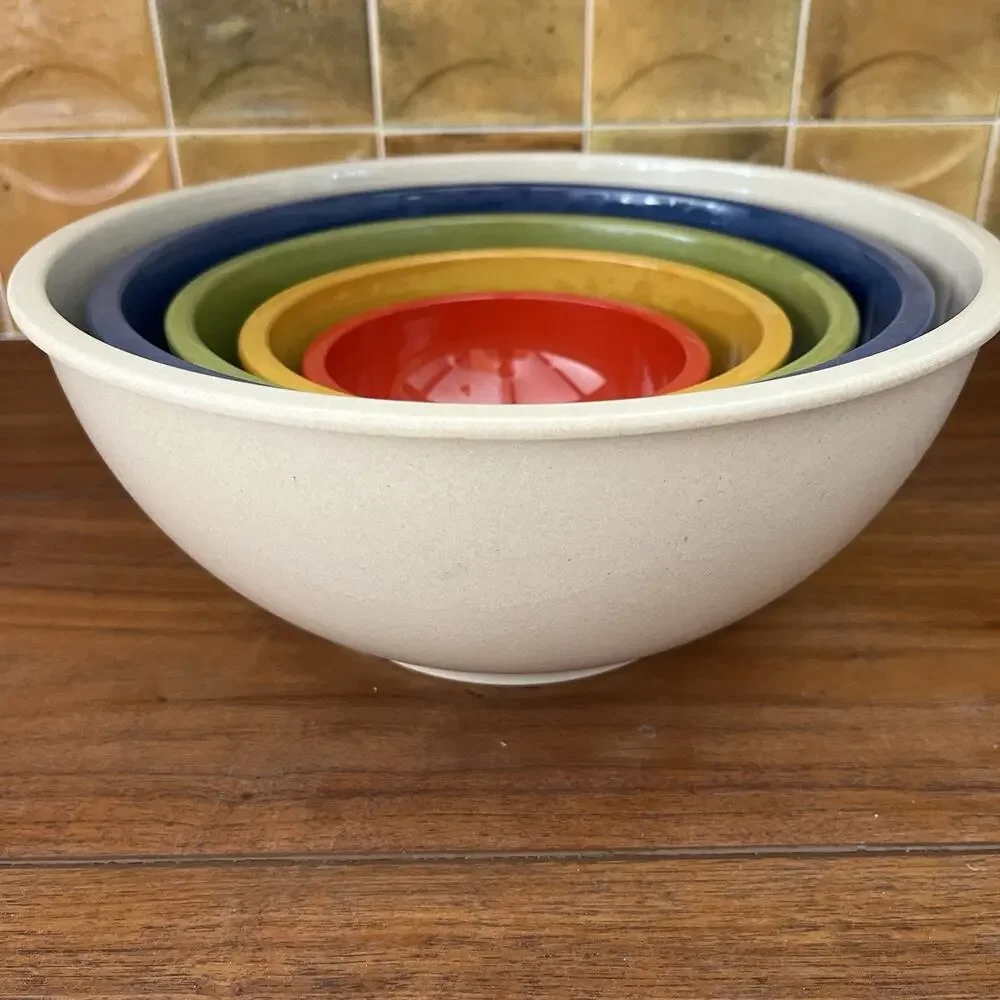 Vintage Melaboo Nesting Mixing Bowls Set of 5